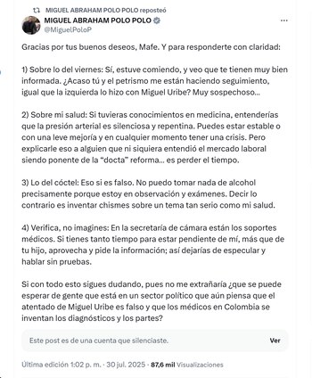 El representante Miguel Polo Polo