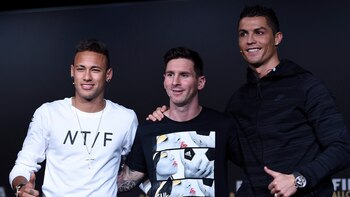 Cristiano Ronaldo, Messi y Neymar,