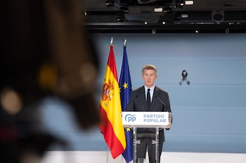 28/10/2026 El líder del PP, Alberto Núñez Feijóo, realiza una declaración institucional en la sede del PP tras el choque de trenes en la provincia de Toledo.
EUROPA ESPAÑA POLÍTICA
DIEGO PUERTA-PP