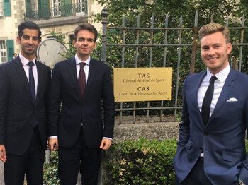 John Mehrzad, en el TAS