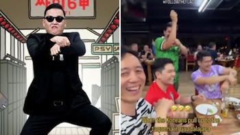 Aficionados coreanos convierten una taquería de Guadalajara en una fiesta mundialista al ritmo de “Gangnam Style”