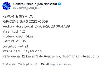 El Instituto Geofísico del Perú