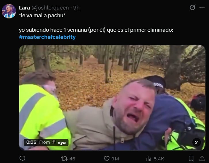 Ante la filtración de su eliminación, el desempeño de Peña fue objeto de preocupación en las redes (X)