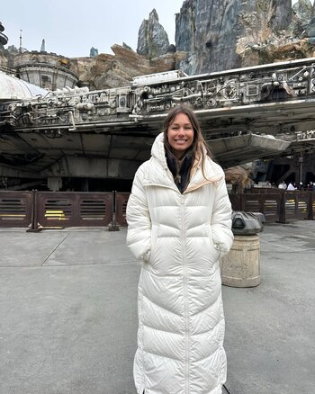 La modelo se protegió del