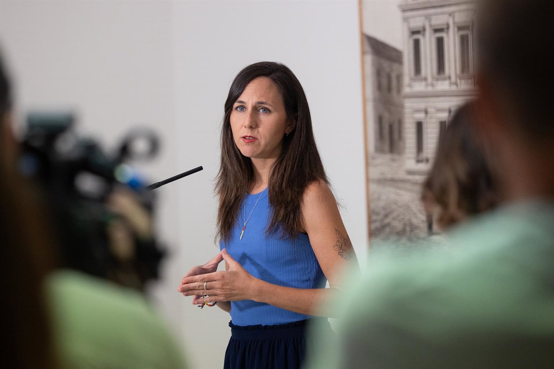 26/08/2026 La secretaria general de Podemos, Ione Belarra, durante una rueda de prensa en el Congreso de los Diputados, a 26 de agosto de 2026, en Madrid (España).
POLITICA
Jesús Hellín - Europa Press
