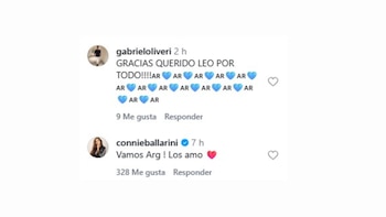 Gabriel Oliveri y Connie Ballarini también se sumaron a la ola de festejos (Instagram)