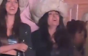 Salma Hayek en el concierto