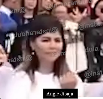 Angie Jibaja fue bautizada en