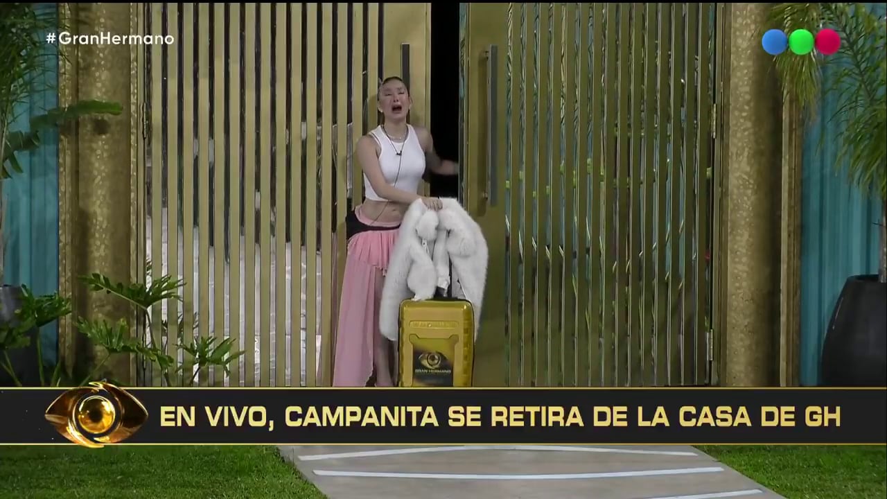Campanita se negó a abandonar la casa de Gran Hermano y desafió durante varios minutos la decisión del público