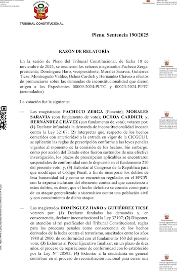 Fallo del TC sobre la