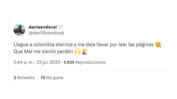 Esposa de Andrés Andrade pidió