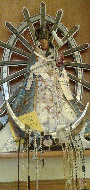 La Virgen que Bergoglio donó