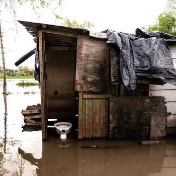 Uno de los baños que