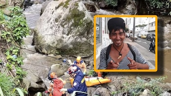 El mochilero argentino Ángel Luciano