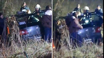 Tragedia en la ruta 88: un remisero murió tras chocar contra un camión y una joven jugadora de vóley está grave