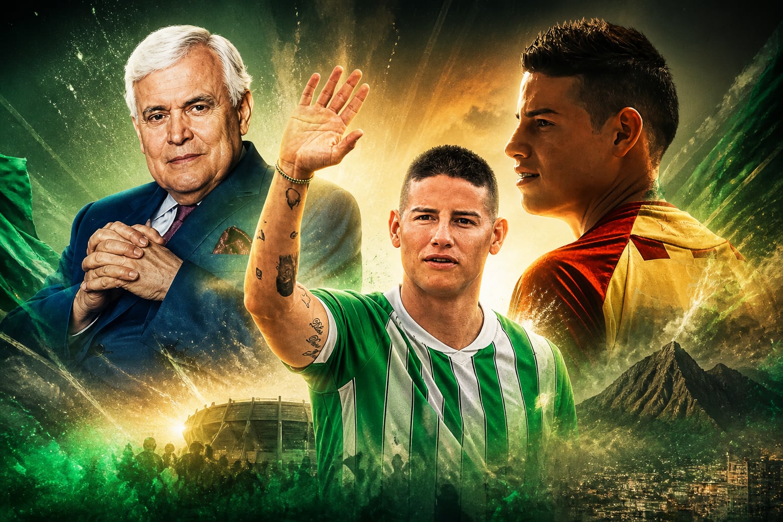 El presentador de televisión Jorge Barón, hincha del Deportes Tolima, guarda la ilusión de ver a James Rodríguez con la