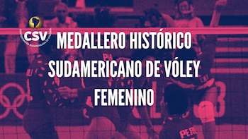 Medallero histórico del Campeonato Sudamericano de Vóley: Brasil domina y Perú sigue como su gran rival
