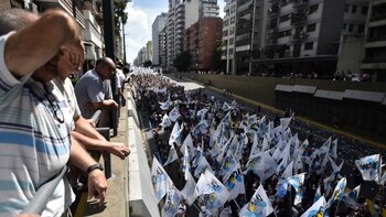 La columna de La Cámpora,