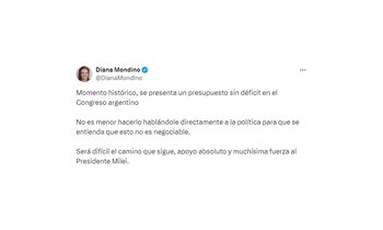 La palabra de Diana Mondino