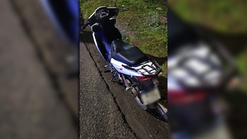 La moto de los delincuentes