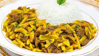 Receta de Olluquito con Carne