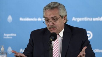 El presidente Alberto Fernández (Juan