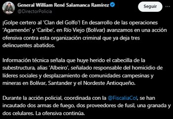 Director de la Policía confirmó