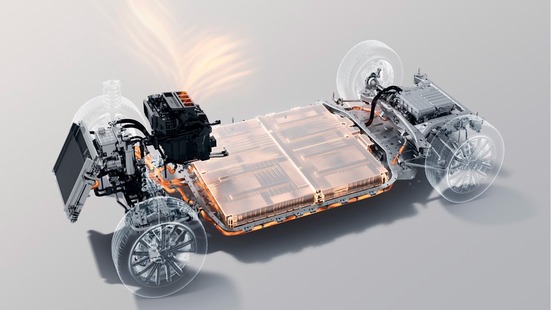 El sistema de propulsión de Leapmotor tiene un motor de combustión de 1.5 litros que únicamente funciona para recargar la batería y no tiene vinculación alguna con las ruedas. (Stellantis Argentina)