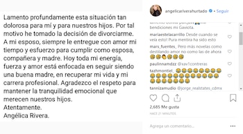 Este fue el comunicado de