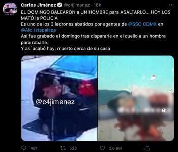 Las imágenes revelan el momento