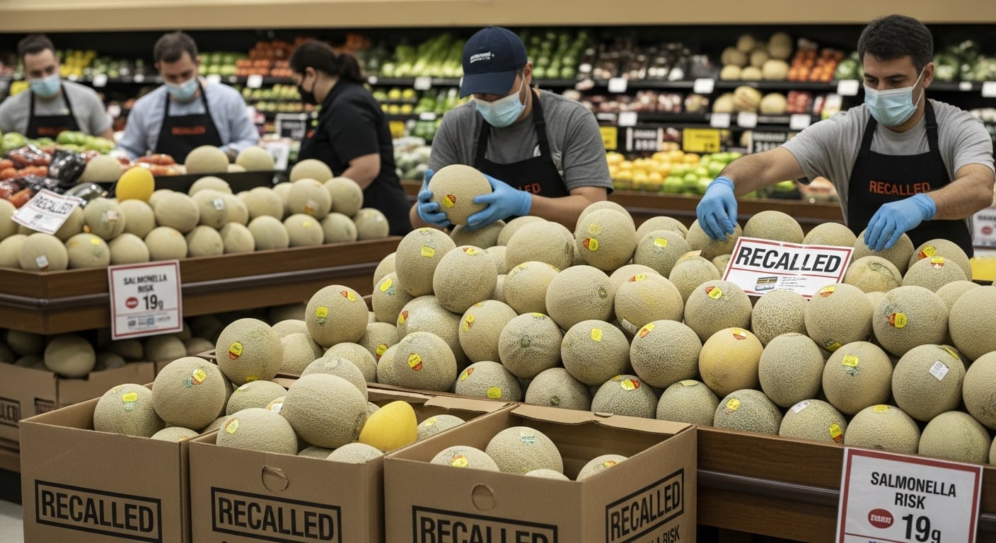 El brote de Salmonella asociado al melón cantalupo precortado reactivó las recomendaciones de comprar la fruta entera, lavar su cáscara rugosa con agua corriente y cortar solo al momento para reducir el riesgo de contaminación. (Imagen Ilustrativa Infobae)