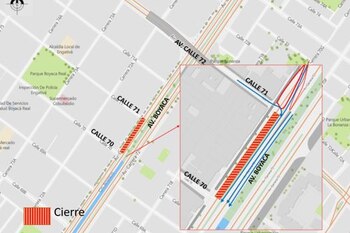 En la imagen, el tramo