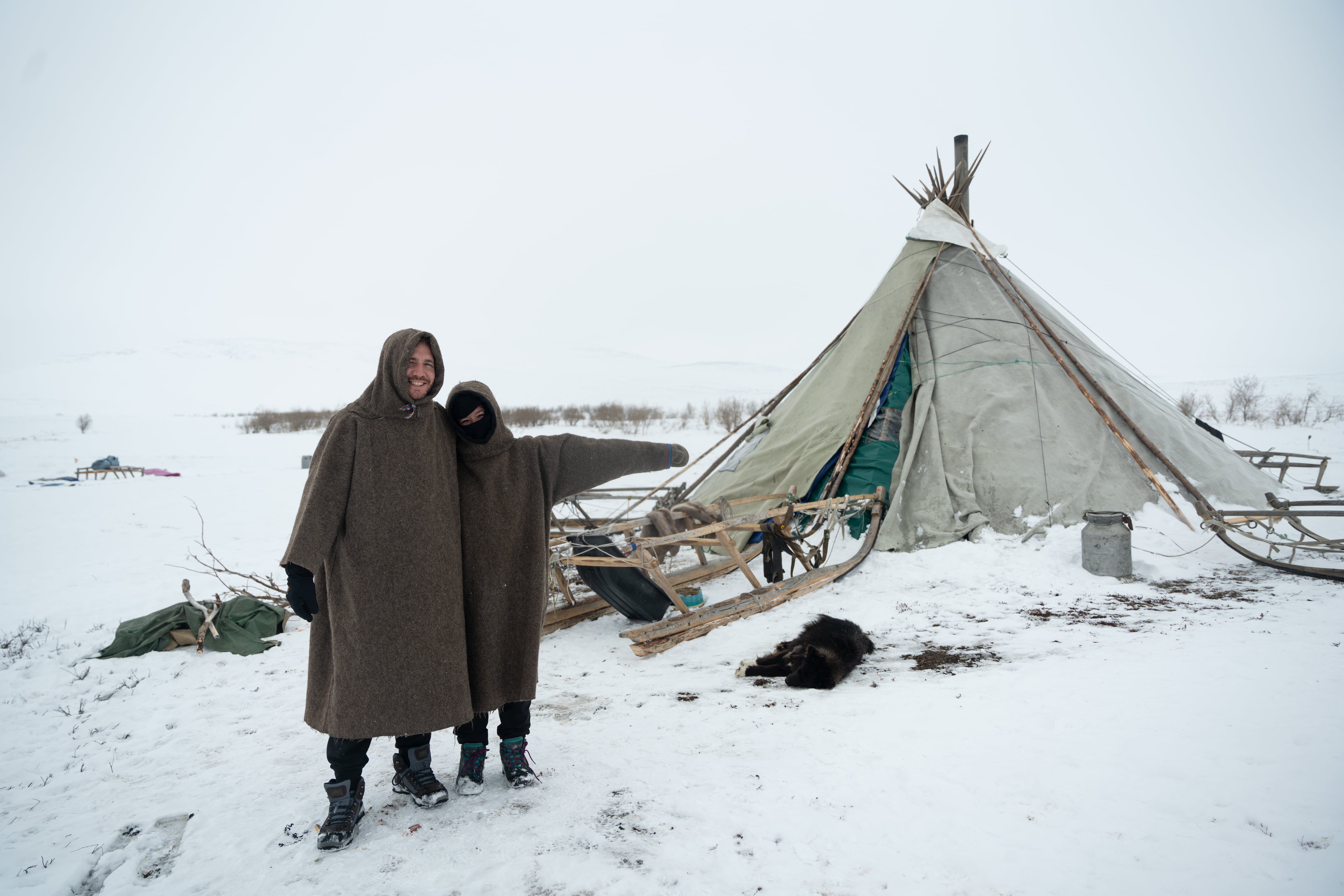 Pasaron más de una semana en un campamento que estaba aislado y a –30 °C