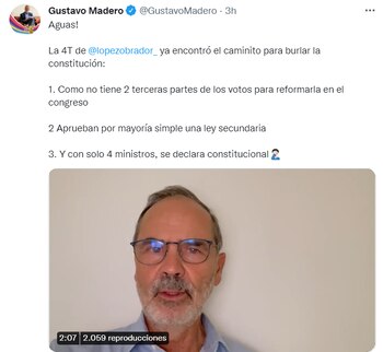 El senador explicó que el