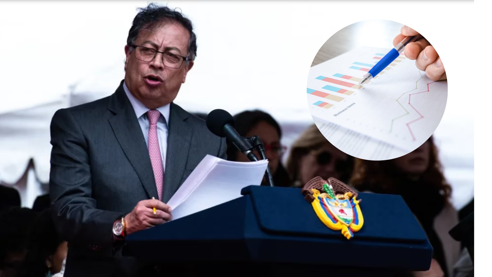 La encuesta del CNC reveló que más del 50% de los colombianos aprueba la gestión y mantiene una imagen favorable del presidente Gustavo Petro - crédito Colprensa/Freepik