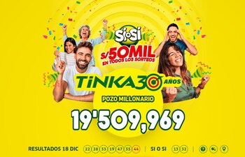 La Tinka no reventó, pero