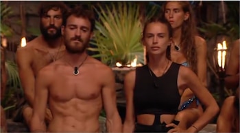 Borja Silvia, pareja de Almudena, no logra contener el llanto en la Palapa