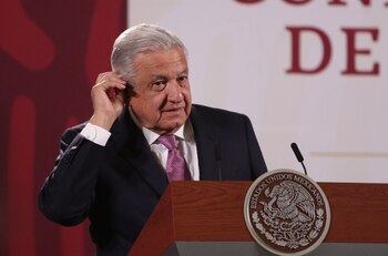 CIUDAD DE MÉXICO, 05MARZO2022.- Andrés Manuel López Obrador, presidente de México acompañado de Jorge Alcocer Varela, secretario de Salud; Luis Cresencio Sandoval Gónzalez, secretario de la Defensa Nacional; Marcelo Ebrard Casaubon, secretario de Relaciones Exteriores y Hugo López-Gatell Ramírez, subsecretario de Prevención y Promoción de la Salud, durante la conferencia matutina en Palacio Nacional.
FOTO: ANDREA MURCIA /CUARTOSCURO.COM