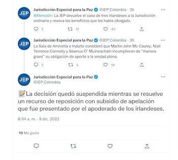 JEP pide que Fiscalía investigue