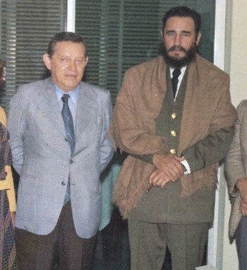 Gelbard y Fidel Castro, con