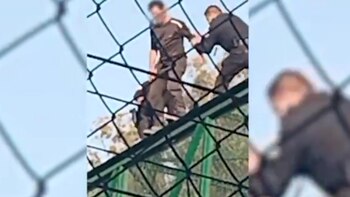 El hombre fue atendido por