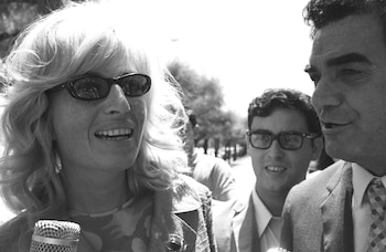La actriz italiana, Monica Vitti durante su estancia en San Sebastián con motivo del XVI Festival Internacional de Cine, en 1968 (EFE)