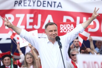 El presidente polaco Andrzej Duda
