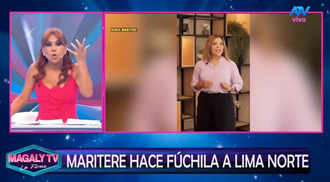 Magaly Medina critica a Maritere Braschi tras comentario sobre Lima Norte: “¿Cómo va a decir que no es agradable?”. Captura: Magaly TV La Firme.