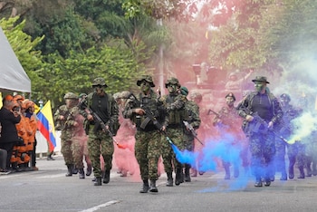 Ejército, Fuerza Aérea, Marina y Policía fueron algunas de las instituciones que desfilaron en Medellín - crédito Alcaldía de Medellín