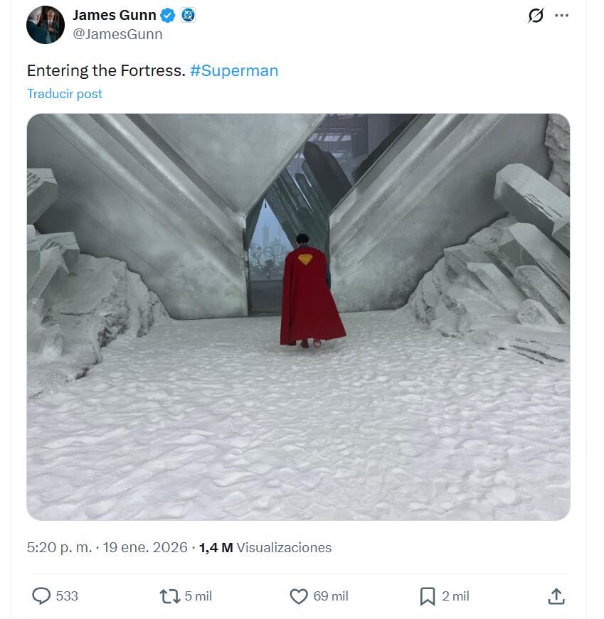 James Gunn comparte una imagen de