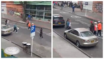 Aficionados de Millonarios y Santa