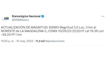 El SSN confirmó que el