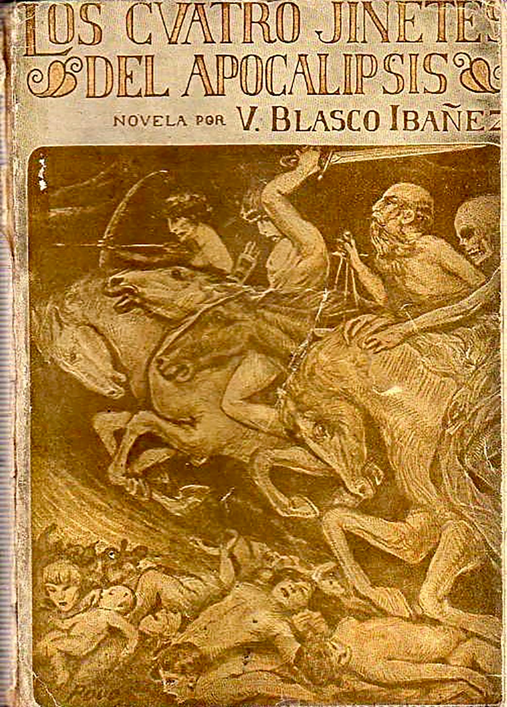 Primera edición de su exitosa novela _Los cuatro jinetes del Apocalípsis_