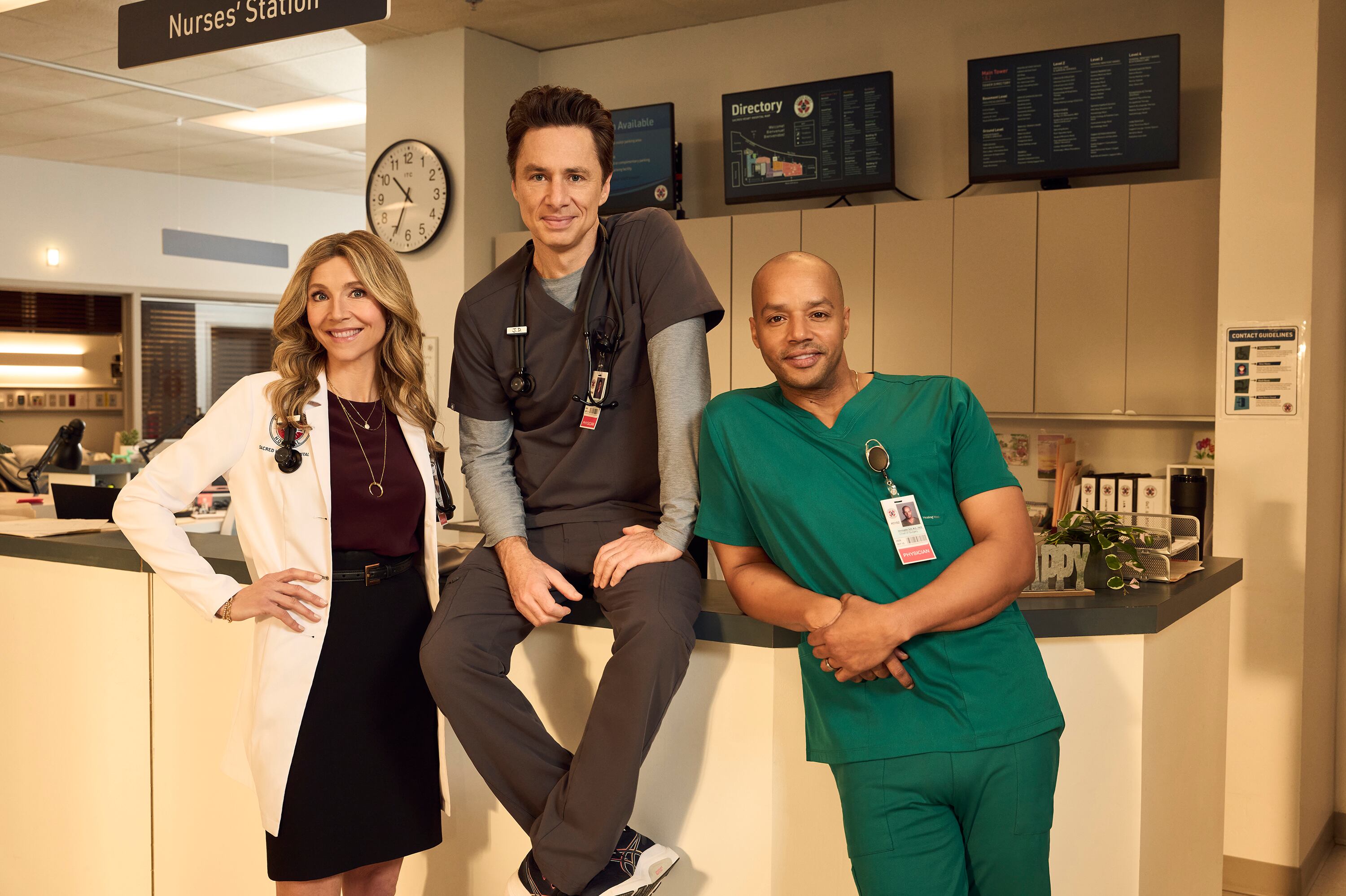 El revival de Scrubs funciona como una continuación directa de la temporada 8 (Disney/Brian Bowen Smith)